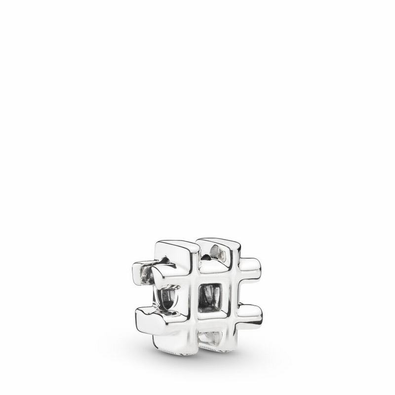 Pandora Australia Hashtag Symbol Charm - Sterling Silver | YIAEFV163